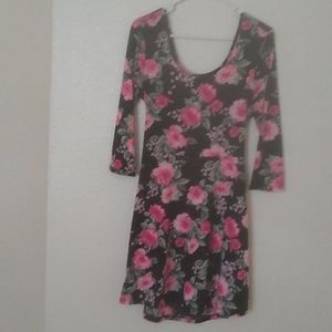 Pink roses dress